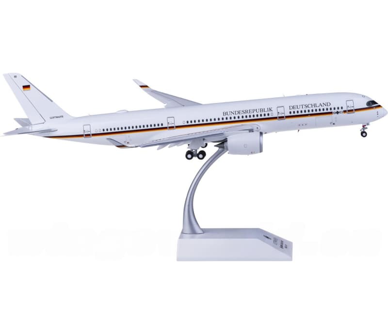 JC Wings Luftwaffe Airbus A350-900ACJ 10+03 Flaps down 1:200 Aircraft Pre-built  Airliner Model Display