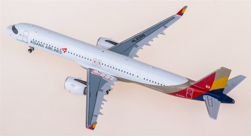 NGmodels Asiana for Airbus A321neo HL8399 1:400 Airplane Pre-built  Airliner Model Display