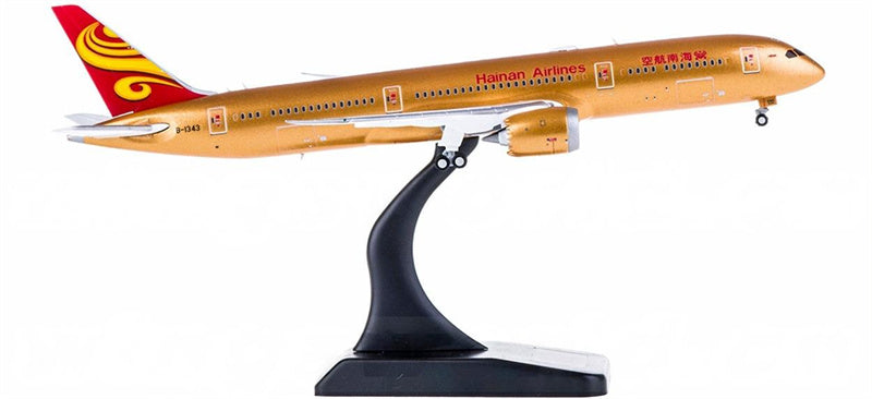 JC Wings Hainan Airlines Boeing 787-9 B-1343 Gold 1:400 Diecast Model view 2