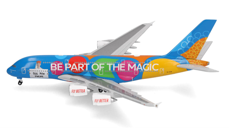 Herpa 1:500 Emirates Airbus A380 A6-EEW Model