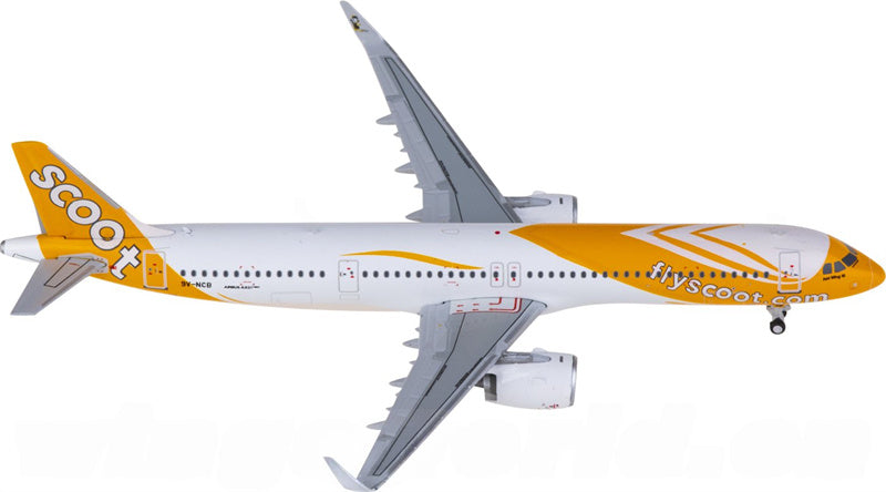 JC Wings Scoot Airbus A321neo 9V-NCB 1:400 Diecast Model view 1