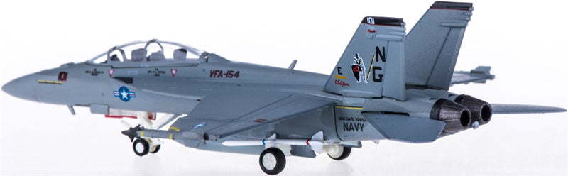 Hogan US Navy for Boeing F/A-18F VFA-154 Black Knights NG101 1:200 Airplane Pre-built  Airliner Model Display
