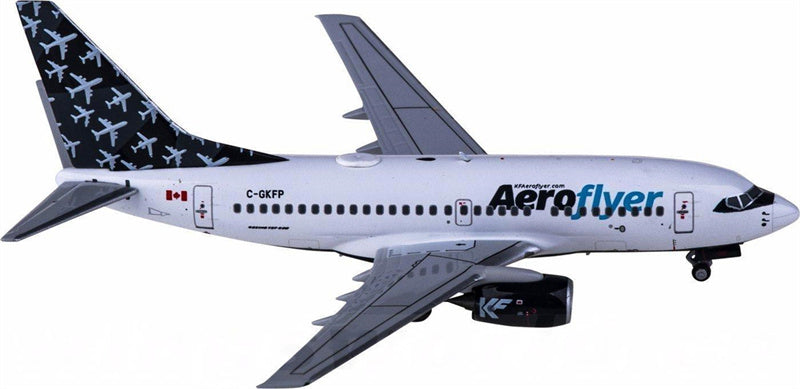 NGモデルズ エアロフライヤー ボーイング737-600 C-GKFP 1:400 飛行機 組み立て済み旅客機モデル ディスプレイ