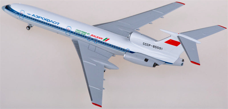 NG Models Aeroflot for Tupolev Tu-154B-2 CCCP-85591 1:400 Airplane Pre-built  Airliner Model Display