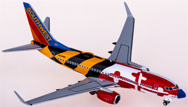NG Models Southwest Airlines Boeing 737-700 N214WN 1:400 Diecast Model view 2