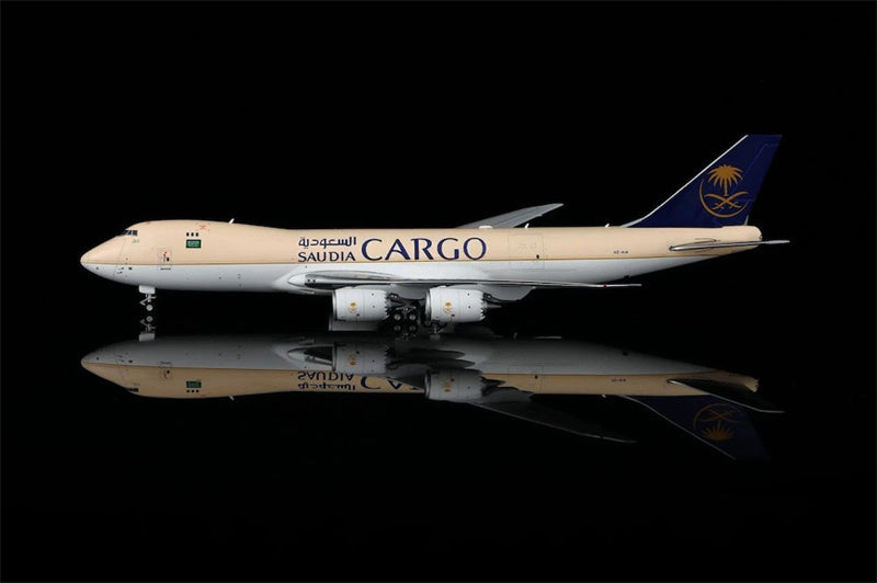 HX Models Saudi Arabian Airlines Cargo Boeing 747-8F HZ-AI4 1:400 Diecast Model view 1