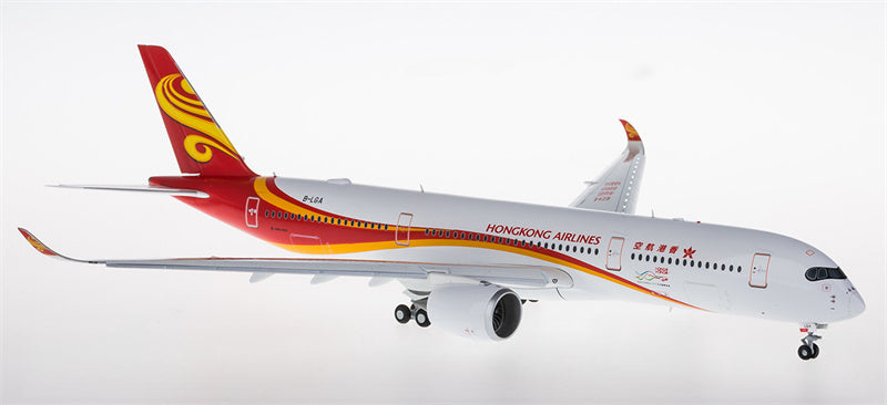 JC Wings Hongkong Airlines Airbus A350-900 B-LGA Flaps Down 1:200 Diecast Model view 1