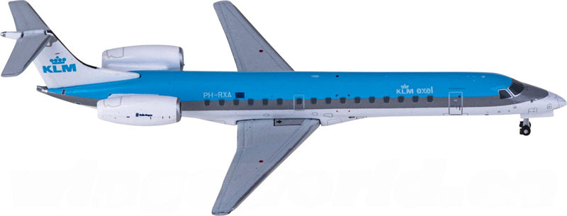 JC Wings KLM for Embraer ERJ-145MP PH-RXA 1:400 Airplane Pre-built  Airliner Model Display