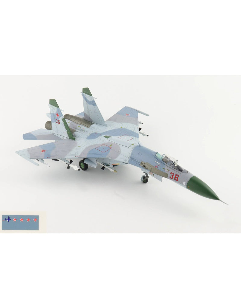 HOBBY MASTER Soviet Air Force Su-27  Flanker-B 941sr IAP 1:72 Model 1987 Barents Sea Version Red 36