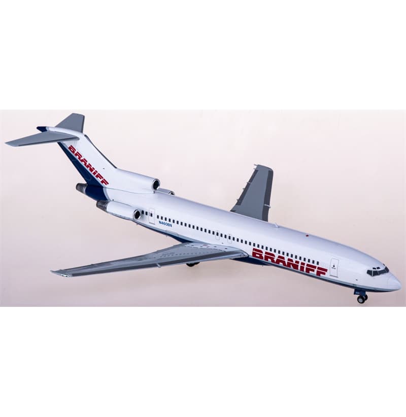 Geminijets Braniff Boeing 727-200 N460BN 1:200 Aircraft Pre-built  Airliner Model Display