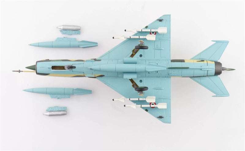 HOBBY MASTER MIG-21MF Nile Valley late scheme Egyptian Air Foroe 1970s 1:72 Airplane Pre-built Model