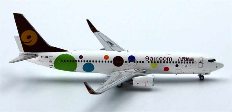 Z2 Model 1:400 9 Air B737-800 B-1552 DIECAST Model