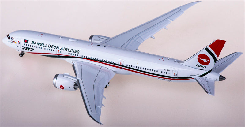 JC Wings Biman Boeing 787-9 Dreamliner S2-AJX Flaps Down 1:400 Diecast Model view 2