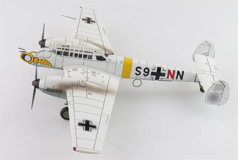 HOBBY MASTER Bf110E Messerschmitt Luftwaffe, S9+NN 5./ZG 1 Soviet Union 1942 1:72 Aircraft Pre-built Model