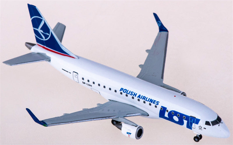 Herpa LOT for Embraer ERJ-170 SP-LDH 1:500 Airplane Pre-built  Airliner Model Display