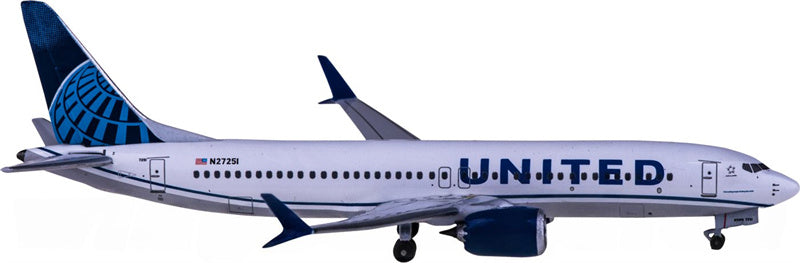 AeroClassics United Airlines Boeing 737 MAX 8 N27251 1:400 Diecast Model view 3