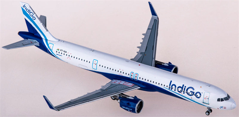 NG Models IndiGo Airbus A321neo VT-IUA 1:400 Diecast Model view 1