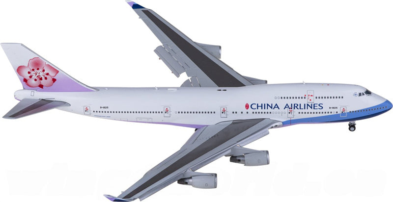JC Wings China Airlines Boeing 747-400 B-18215 Flaps Down 1:400 Diecast Model view 4