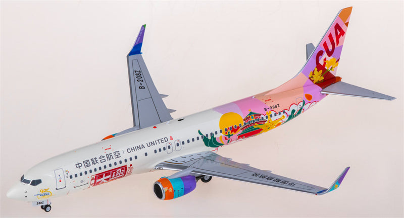 NG Models China United Airlines Boeing 737-800 B-208Z 1:200 Diecast Model view 2