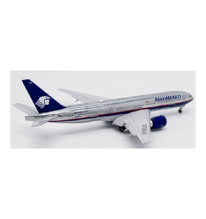JC Wings 1:400 Aeromexico Boeing 777-200 N746AM Flaps Down DIECAST Model