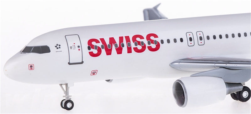 Hogan 1:200 Swiss Airbus A320 Snap-fit ABS Model view 3