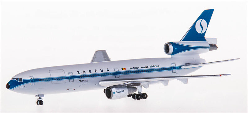 AeroClassics Sabena for McDonnell Douglas DC-10-30 OO-SLA 1:500 Aircraft Pre-built  Airliner Model Display