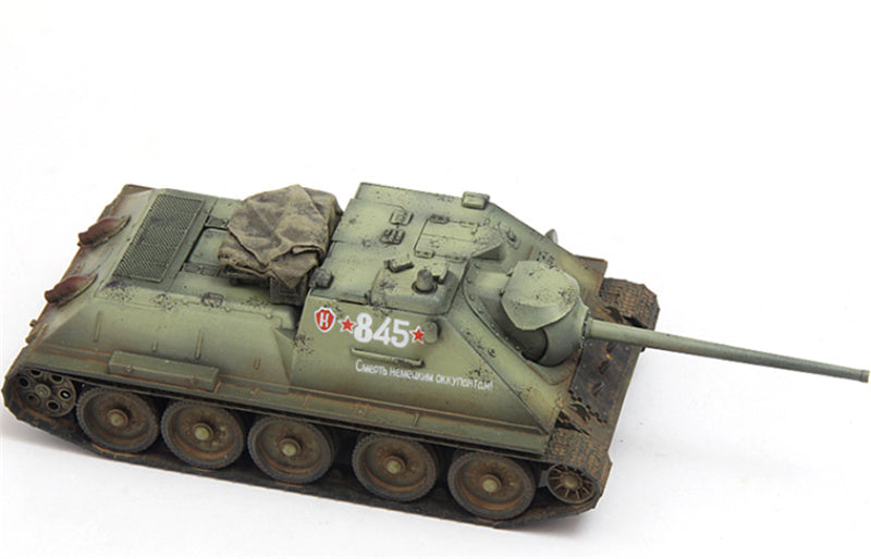 S-MODEL SU-85 845 1047th Self-propelled Artillery Regiment 3rd Baltic Front Latvia October 1944 1:72 Tank Pre-built Model