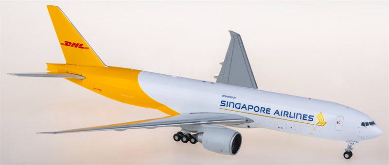 JC Wings 1:200 Singapore Airlines DHL Boeing 777-200LRF 9V-DHA Model