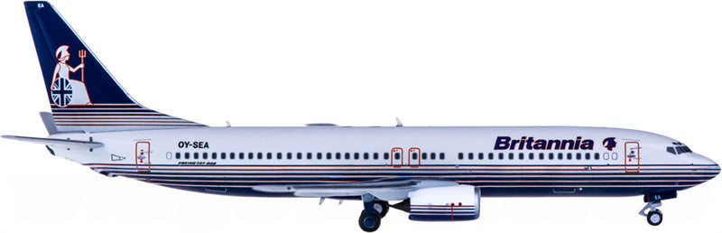 NG Models Britannia Boeing 737-800 OY-SEA 1:400 Diecast Model view 2
