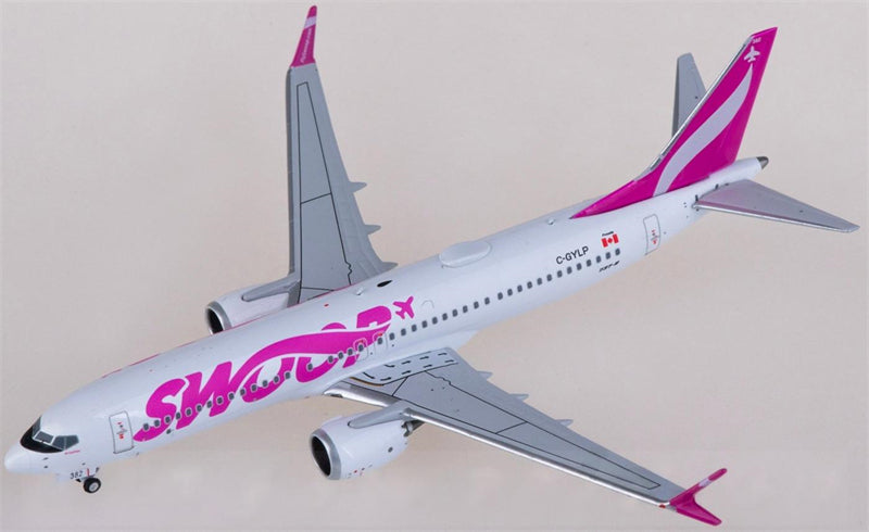 NG Models Swoop Airlines for Boeing 737 MAX 8 C-GYLP 1:400 Aircraft Pre-built Model