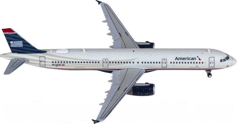 Geminijets 1:400 American Airlines Airbus A321 N578UW Diecast Model view 3