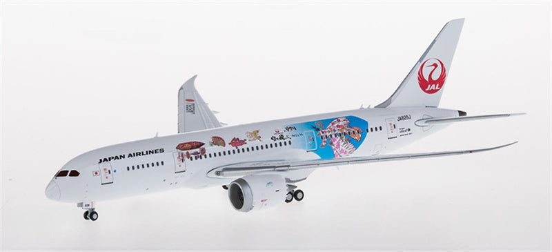 JC Wings Japan Airlines Boeing 787-8 JA828J 1:400 Diecast Model view 2