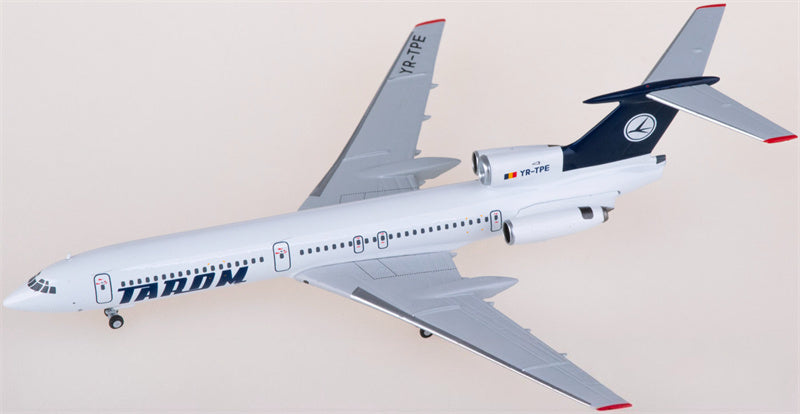 NG Models Tarom for Tupolev Tu-154B YR-TPE 1:400 Airplane Pre-built  Airliner Model Display