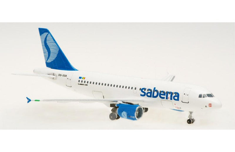 AeroClassics Sabena Airbus A319 OO-SSA 1:400 Aircraft Pre-built  Airliner Model Display
