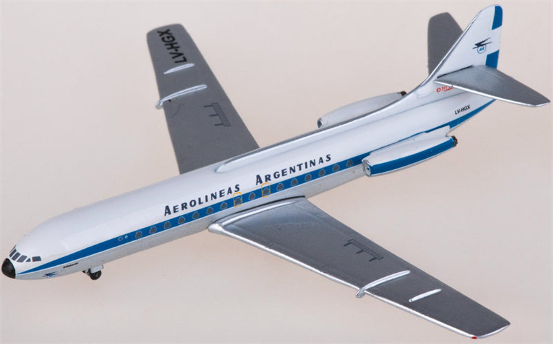 AeroClassics Aerolineas Argentinas Sud Aviation SE 210 LV-HGX 1:400 Diecast Model view 1