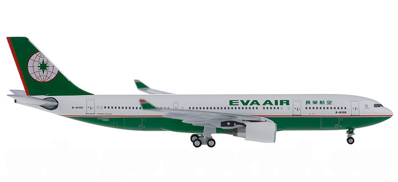 AeroClassics EVA Air for Airbus A330-200 B-16308 1:400 Airplane Pre-built  Airliner Model Display