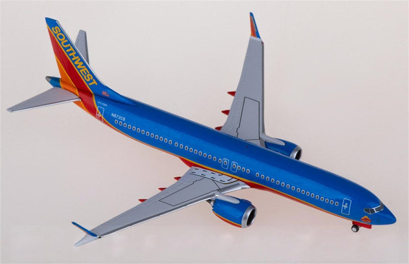 NG Models Southwest Airlines Boeing 737 MAX 8 N872CB 1:400 Diecast Model view 3