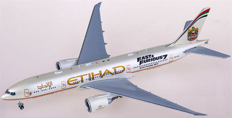 JC Wings 1:400 Etihad Airways Boeing 777-200LR A6-LRE Model