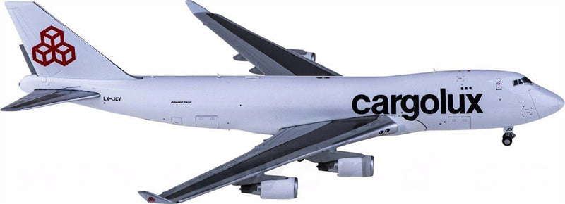 JC Wings Cargolux Boeing 747-400F LX-JCV 1:400 Diecast Model view 1