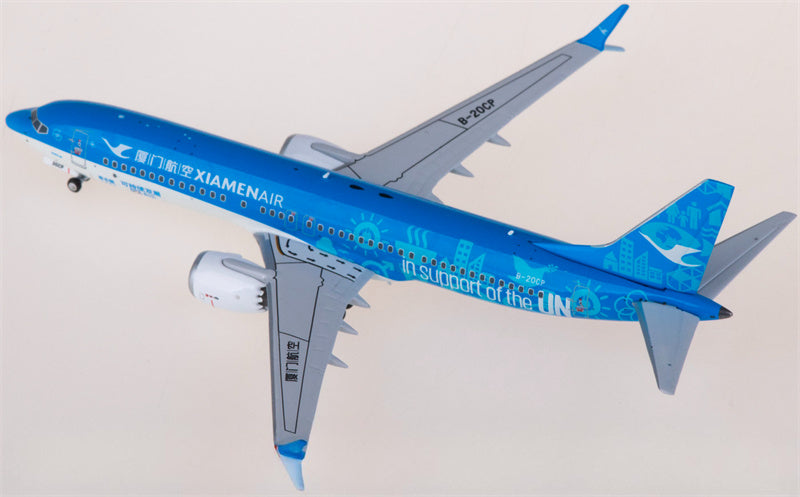 NG Models XiamenAir Boeing 737 MAX 8 B-20CP 1:400 Diecast Model view 2