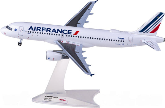 Herpa Air France for Airbus A320 F-HBNK 1:200 Aircraft Pre-built  Airliner Model Display