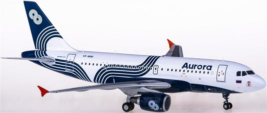 JC Wings Aurora for Airbus A319 VP-BUO 1:200 Airplane Pre-built  Airliner Model Display