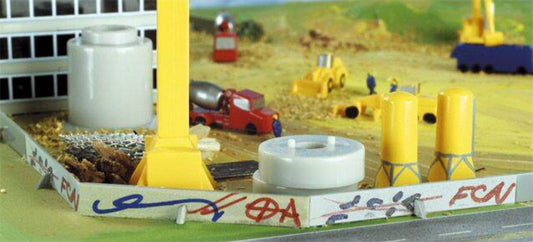 Herpa 1:500 Airport Accessories XIV Walls ABS Model