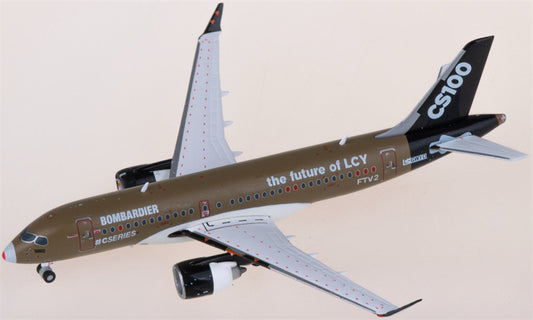 JC Wings Bombardier CS100 C-GWYD the future of LCY 1:400 Airplane Pre-built  Airliner Model Display
