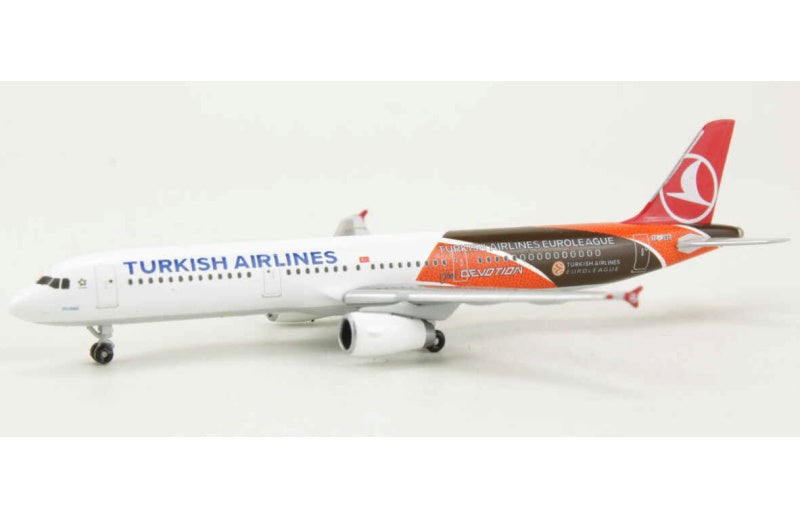 Herpa Turkish Airlines Airbus A321 TC-JRO 1:500 Aircraft Pre-built  Airliner Model Display