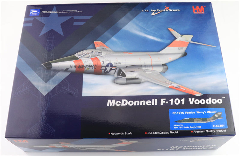 HOBBY MASTER RF-101C Voodoo Gerry's Clown AF56-176 45th TRS Polka Dots 1969 1:72 Aircraft Pre-built Model