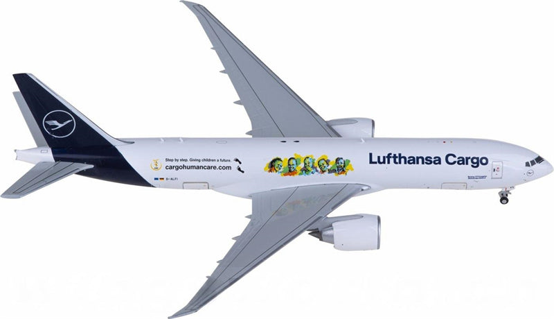 JC Wings Lufthansa Cargo for Boeing 777F D-ALFI 1:400 Airplane Pre-built Airliner Model Display
