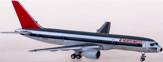 Geminijets Northwest Airlines Boeing 757-200 N534US 1:400 Diecast Model view 1