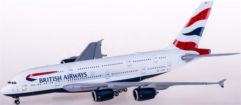Geminijets British Airways for Airbus A380 G-XLED 1:400 Airplane Pre-built  Airliner Model Display