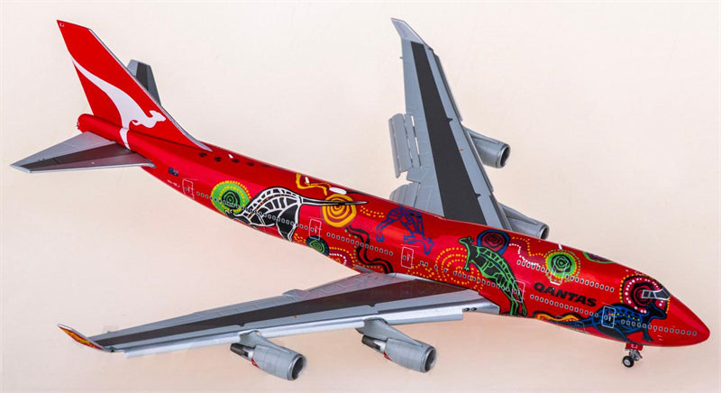 HX Models 1:400 Qantas Boeing 747-400 VH-OEJ Flaps down Model